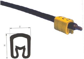 Маркер кабельный 3, диаметр кабеля 3,6-7,4, MK-2