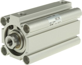Фото 1/3 CDQ2B32TF-50DZ, Pneumatic Compact Cylinder - 32mm Bore, 50mm Stroke, CQ2 Series, Double Acting