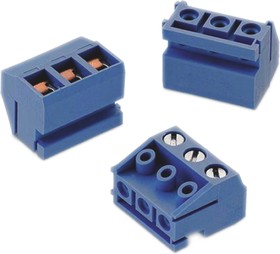691301710002, 301 Series PCB Terminal Block, 2-Contact, 5mm Pitch, Cable Mount, 1-Row, Screw Termination