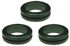 01070046010, Black PVC 22mm Cable Grommet for Maximum of 14mm Cable Dia.