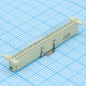 714390464, Соединитель IEEE 1386 RCP 64 контакта шаг 1мм SMD рельефный лента на катушке