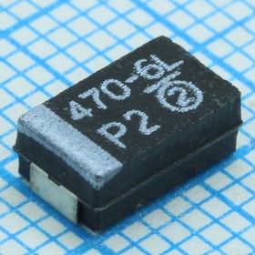 Фото 1/2 293D227X0010D2TE3, (чип тант.10В 220мкФ 20% D), ЧИП-конденсатор танталовый твердотельный SMD 220мкФ 10В +20% корпус D литой