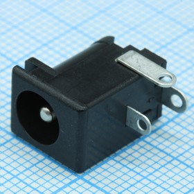 Фото 1/2 PJ-002A, 2.0 mm Center Pin, 2.5 A, Right Angle, Through Hole, Dc Power Jack Connector