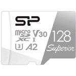 SP128GBSTXDA2V20, Флеш карта microSD 128GB Silicon Power Superior Pro A2 microSDXC Class 10 UHS-I U3 Colorful 100/80 Mb/s