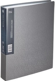 Папка на 60 файлов А4 серый металлик MF60AK LG