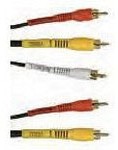 30-1537-25, Cable Assembly Audio 2m 3(RCA) to 3(RCA) PL-PL