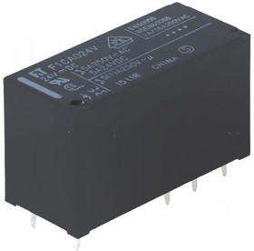 Фото 1/2 Relay, 2 Form C (NO/NC), 24 V (DC), 1.1 kΩ, 5 A, 300 V (DC), 400 V (AC), monostable, FTR-F1CA024V