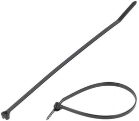 Фото 1/5 BT1.5I-C0, Dome-Top® barb ty cable tie, intermediate cross section, 6.1" (155mm) length, weather resistant nylon 6.6, black, ...