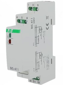 Фото 1/2 BIS-411 230V, Реле: установочное, бистабильное, SPDT, Монтаж: DIN, 16А, -25-50°C