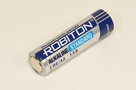 Фото 1/2 Батарейка, напряжение 1.5 В, AA, Alk, A316/LR06, ROBITON
