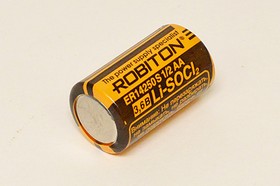Фото 1/2 Батарейка, напряжение 3.6 В, 14250[1/2AA], Li-SOCI, ER14250S, ROBITON