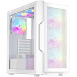 1STPLAYER TRILOBITE T7-P White / ATX / 4x120mm LED fans / T7-P-WH-4F1-W