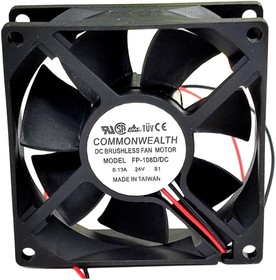 Photo 1/2 Fan COMMONWEALTH FP-108D/DC 80x25 24V 0.13A 2pin