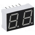 OPD-D3910G-BW, Дисплей СИД, двухразрядный семисегментный, 10мм, зеленый, 5мкд