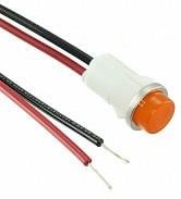 1051C3, Panel Mount Indicator Lamps AMBER DIFFUSED 1/2" MOUNTING HOLE