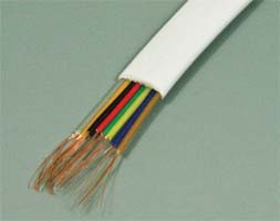 Телефонный кабель, сечение 8x0,125, тип ТС-8, белый