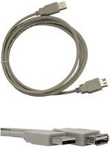 Фото 1/2 CCF-USB2-AMAF-10, Кабель; USB 2.0; гнездо USB A,вилка USB A; позолота; 3м; черный