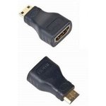 A-HDMI-FC, Адаптер; гнездо HDMI,вилка mini HDMI; Цвет: черный