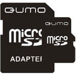 Флэш карта Micro SecureDigital 4Gb QUMO QM4GMICSDHC4 {MicroSDHC Class 4, SD adapter}