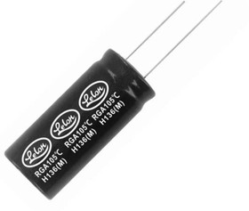 RGA101M1EBK-0611G, 100uF 25V УА20% Plugin,D6.3xL11mm Aluminum Electrolytic Capacitors - Leaded ROHS