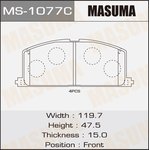 MS-1077, Колодки тормозные дисковые