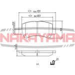 HP8281NY, Колодки тормозные дисковые передние SUZUKI WAGON R+ 98-00