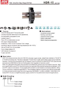 HDR-15-24, Блок питания, 24В,0.63А,15Вт, MEAN WELL | купить в розницу и ...