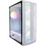 1STPLAYER FIREBASE X4 White / ATX, TG / 4x120mm LED fans inc. / X4-WH-4F1-W