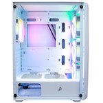 1STPLAYER FIREBASE X4 White / ATX, TG / 4x120mm LED fans inc. / X4-WH-4F1-W