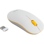 Набор клавиатура+мышь Acer OCC200 кл/мышь: бел/желт WLS slim (ZL.ACCEE.002)