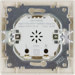 SQ1815-0141, Socket 2USB port 2.1A 5V sl. bone "Lama" TDM Electric