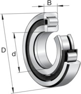 Фото 1/2 Подшипник (INA / FAG) NUP215-E-XL-TVP2-C3