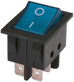 IRS-201-1C3D (синий), Переключатель с подсветкой (авто) ON-OFF (12VDC) DPST 4P