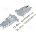 CCOV09MEL, Корпус для разъемов D-Sub, D-Sub HD 15pin,D-sub 9pin, прямой