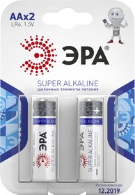 Батарейки ЭРА LR6-2BL SUPER Alkaline C0038452