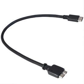 Фото 1/2 USB3.0 Micro-B - Type-C 0.3m, Компьютерный шнур USB 3.0 Micro-B - Type-C, 0.3 м