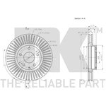 203278, 203278NK_диск тормозной передний!\ Mazda 6/CX-5 2.0/2.2TD 11