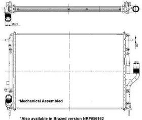 Фото 1/10 53092, Радиатор охлаждения RENAULT LOGAN 07-, DACIA DUSTER 10-, LOGAN 05-, LOGAN EXPRESS 09-, LOGAN MCV 07-, SANDERO 08-,