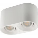 Denkirs DK3036-WH Светильник накладной IP 20, 10 Вт, GU5.3, LED, белый, пластик