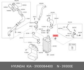 3930084400, Датчик наддува турбокомпрессора HD65/72/78/County/120, HYUNDAI/KIA/MOBIS 39300-84400