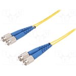 9270CFCCAB05-0010, Optical FC cable, LC-LC, MM-50/125, Duplex, LSZH, O.D.=1.8mm2, 5 Meters