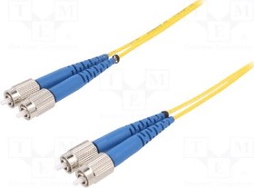 Фото 1/3 9270CFCCAB04-0010, Optical FC cable, LC-LC, MM-50/125, Duplex, LSZH, O.D.=1.8mm2, 1 Meter