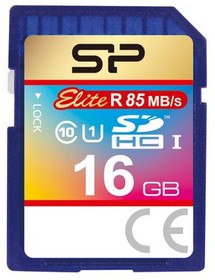 SP016GBSDHAU1V10, Memory Card, SD, 16GB, 40MB/s, 25MB/s, Blue
