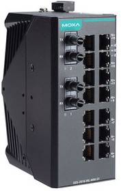 EDS-2016-ML-MM-ST, Ethernet Switch, RJ45 Ports 14, Fibre Ports 2ST, 100Mbps, Unmanaged