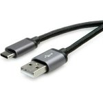 11.02.9027, Cable, USB-A Plug - USB-C Plug, 800mm, USB 2.0, Black