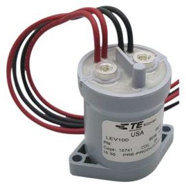 8-1618412-7, High Voltage DC Contactor with Auxiliary Contacts Kilovac LEV100 1NO DC 12V 150A Screw Terminal, M5