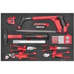 TTEPS15, 15 Piece General Tool Set Tool Kit with Foam Inlay