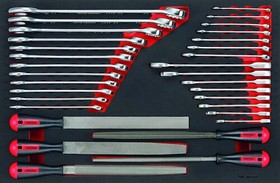 TTEX32, 32-Piece Spanner Set, 8 mm, 9 mm, 10 mm, 11 mm, 12 mm, 13 mm, 14 mm, 15 mm, 16 mm, 17 mm, 18 mm, 19 mm, 20