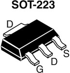 IRLL110TRPBF-BE3, MOSFETs 100V N-CH