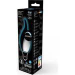 Лампа Filament Свеча на ветру 9W 610lm 4100К Е14 milky диммируемая LED 1/10/50 ...